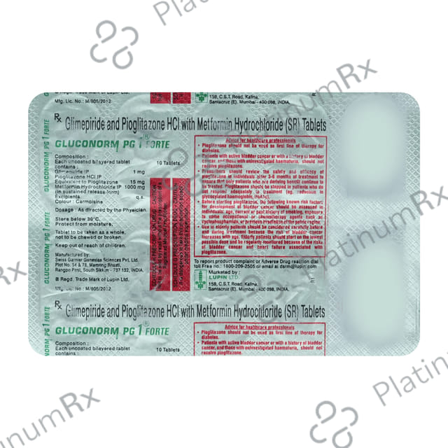 Gluconorm-PG-L 1 Forte Tablet