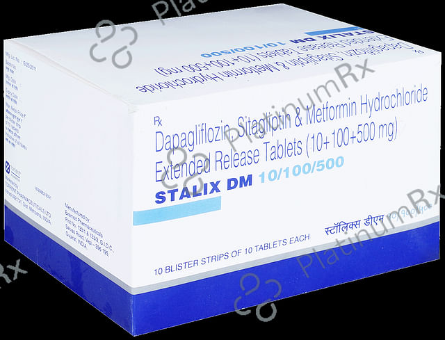 Stalix DM 10/500/100mg Tablet ER 10s