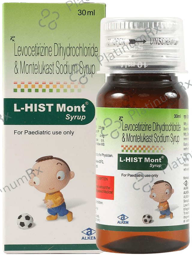 L Hist Mont 5/10mg Syrup 30ml