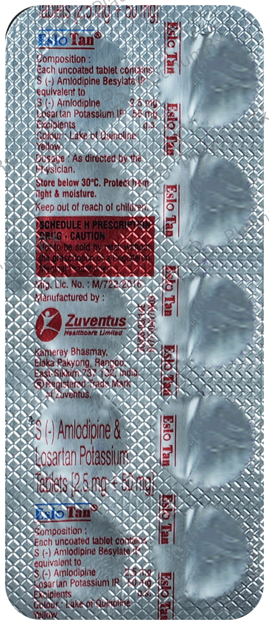 Eslo Tan 50/2.5mg Tablet 10s