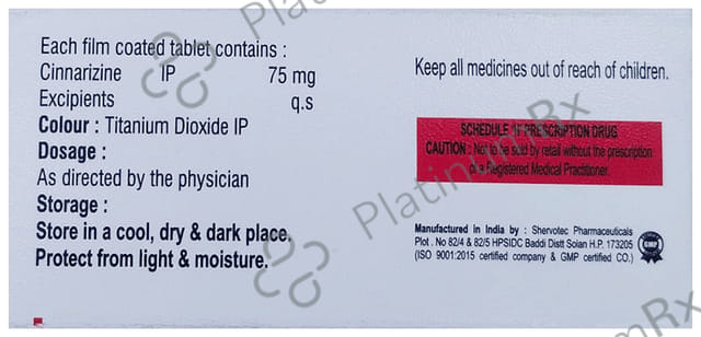 Cinnaz 75mg Tablet 10s