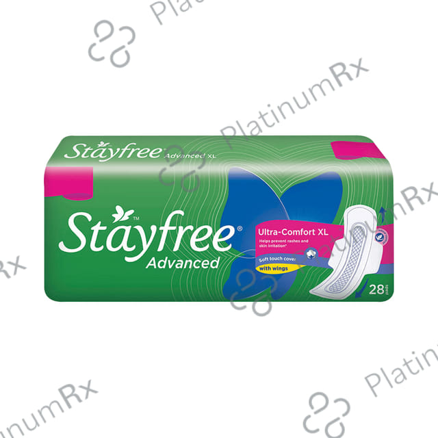 Stayfree Advanced Ultra Comfort Sanitary Pads with Wings Size XL 28s