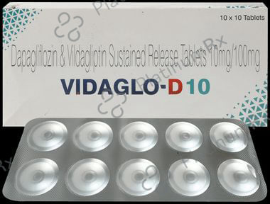 Vidaglo D 10/100mg Tablet 10s
