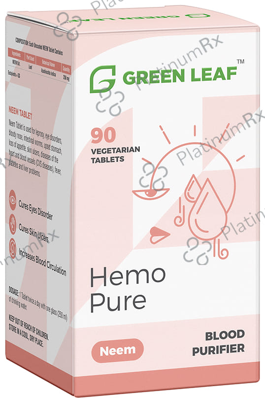 Green Leaf Neem Vegetarian Tablet 90s