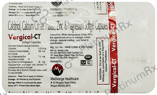 Vergical CT Softgel Capsule 10s