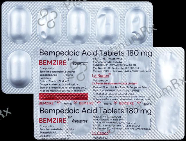 Bemzire 180mg Tablet 10s