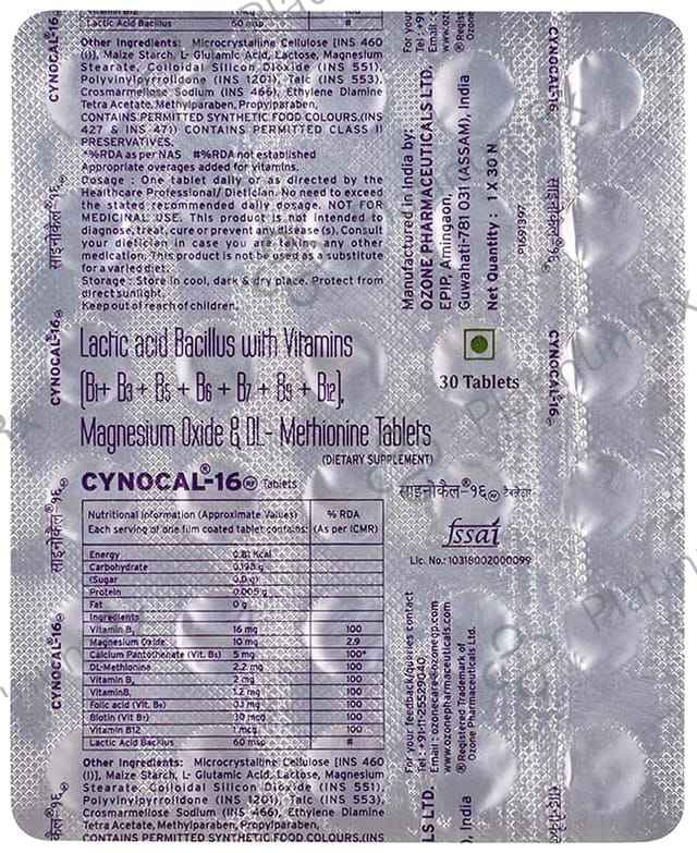 Cynocal 16 RF Tablet 30s
