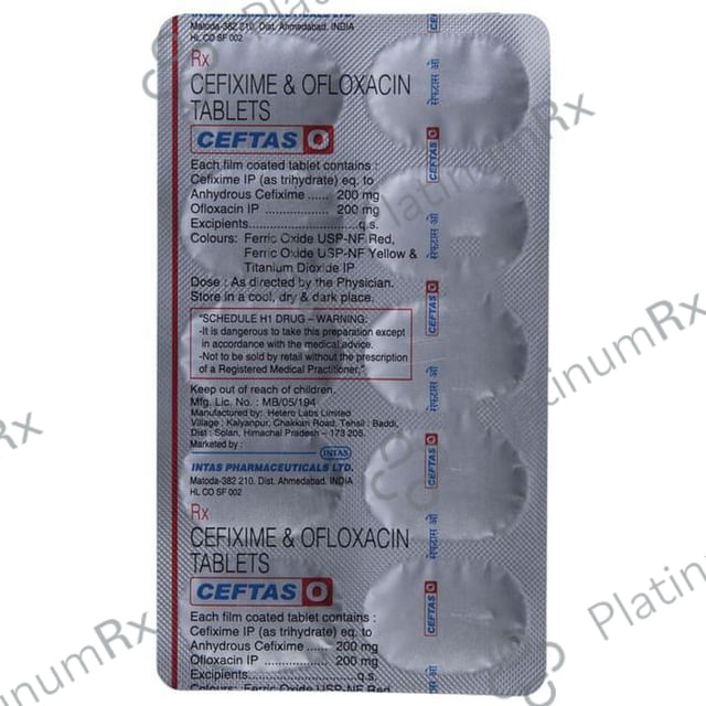 Ceftas O 200/200mg Tablet 10s