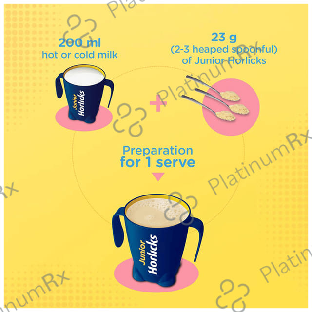 Horlicks Junior- For Kids' Active Brain & Height Gain - Flavour Chocolate