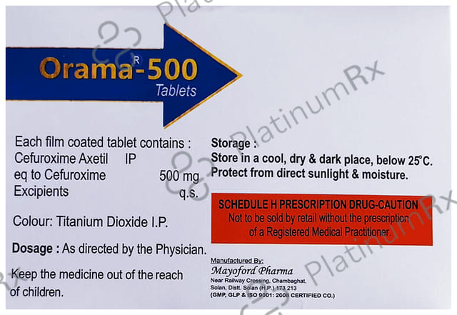 Orama 500mg Tablet 6s