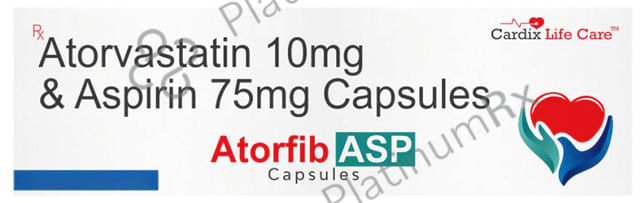 Atorfib ASP 10mg/75mg Capsule