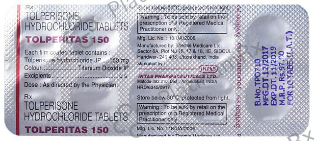 Tolperitas 150mg Tablet 10s