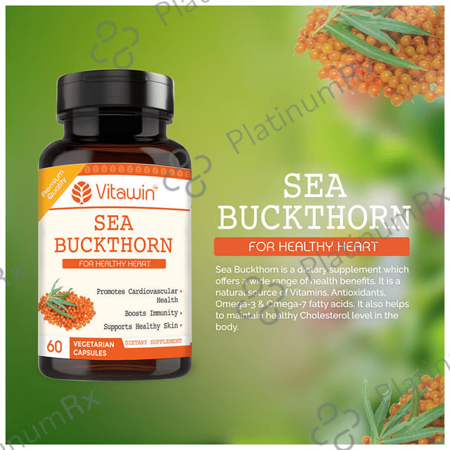 Vitawin Sea Buckthorn 500mg Vegetarian Capsule