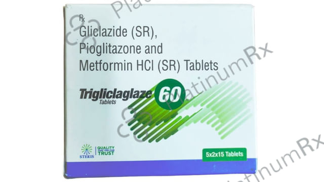 Trigliclaglaze 60/15/500mg Tablet SR 15s