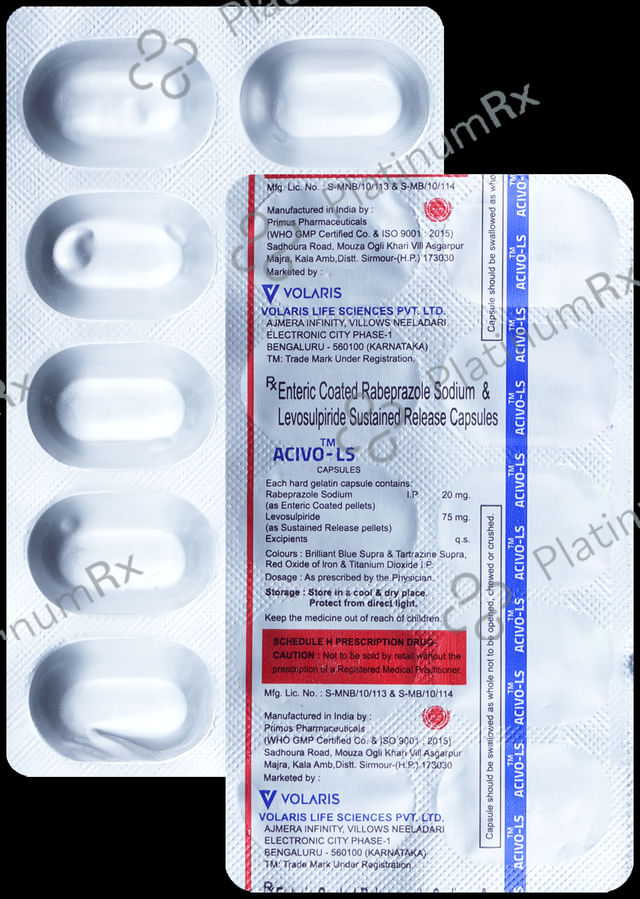 Acivo LS 75/20mg Capsule 10s