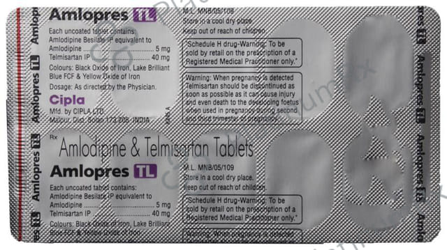 Amlopres TL 40/5mg Tablet 10s
