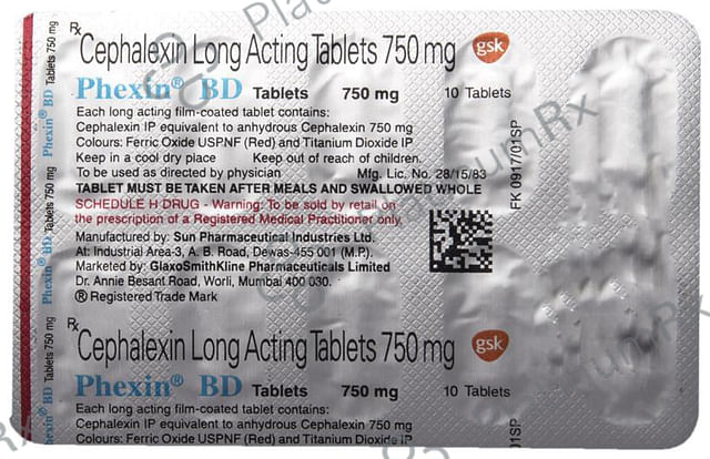 Phexin BD 750mg Tablet 10s