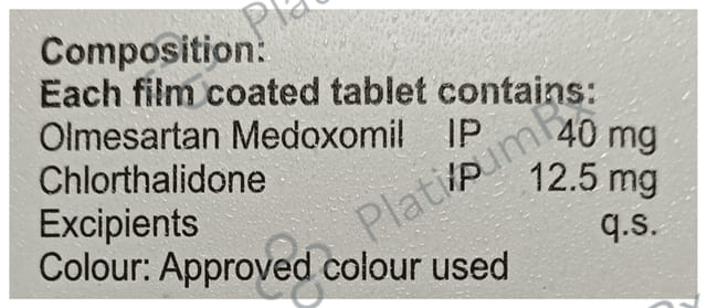 Olmeraas CH 40mg/12.5mg Tablet