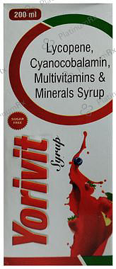 Yorivit Syrup Sugar Free