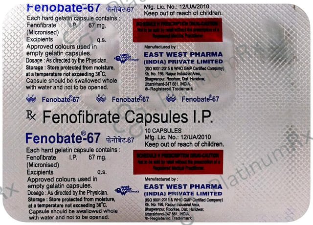 Fenobate 67mg Capsule 10s