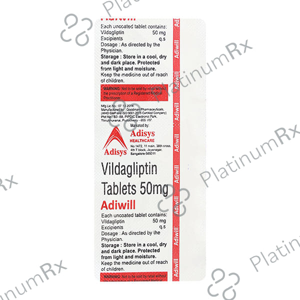 Adiwill 50mg Tablet 10s