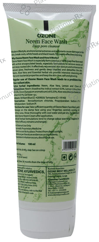 Ozone Neem Face Wash (100ml Each)