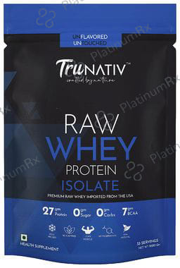TruNATIV Raw Whey Protein Isolate Powder Unflavored