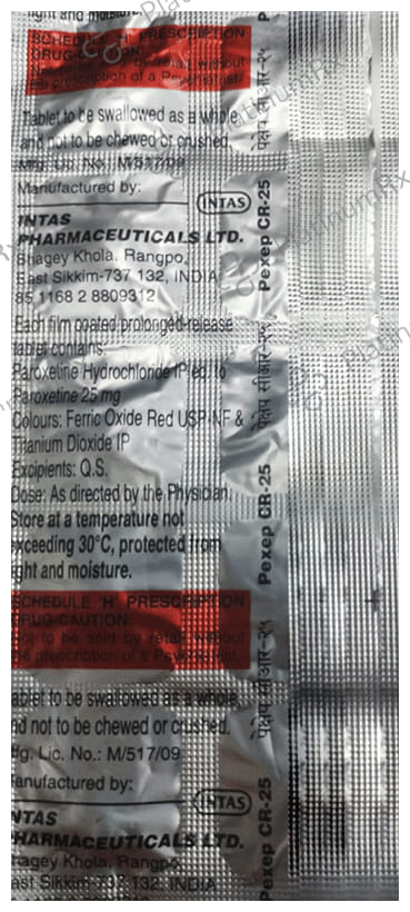 Pexep CR 25mg PR Tablet 10s