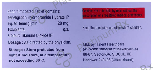 Tenlibetic 20 Tablet