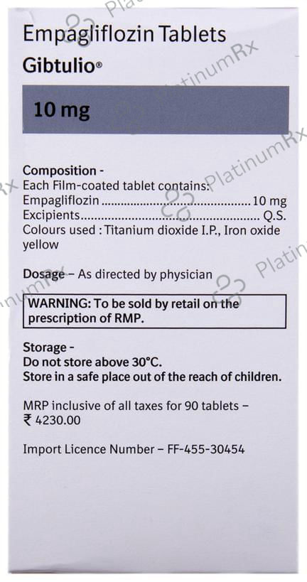 Gibtulio 10mg Tablet 10s