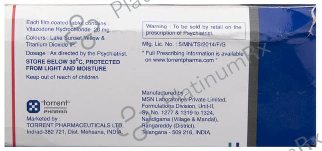 Valz 20mg Tablet 10s