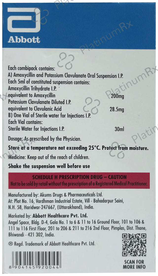 Fightox 200/28.5mg Dry Syrup 30ml
