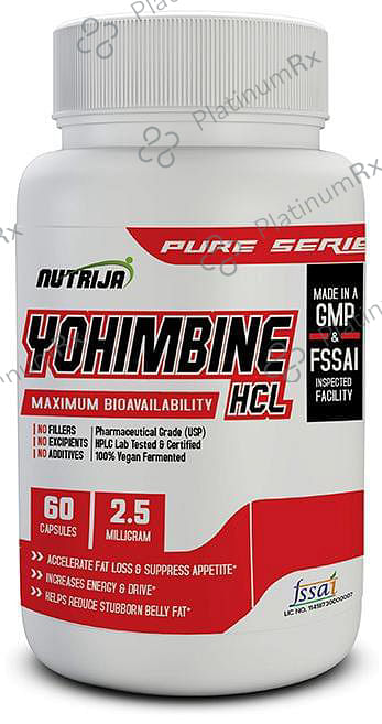 Nutrija Yohimbine HCL 2.5mg Capsule