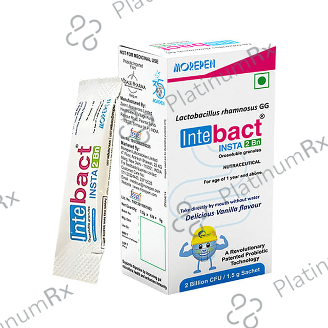 Intebact Insta 2 BN Orosoluble Granule Sachet (1.5gm Each) Vanilla