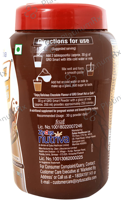 Grd Smart Powder Chocolate 200gm