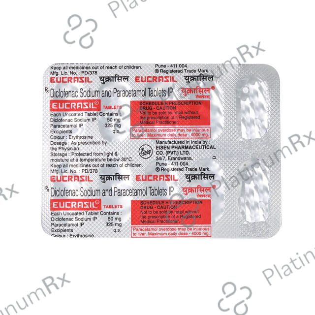 Eucrasil 50 mg/325 mg Tablet