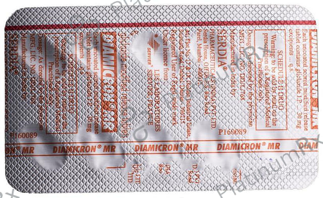 Diamicron MR 30mg Tablet 10s