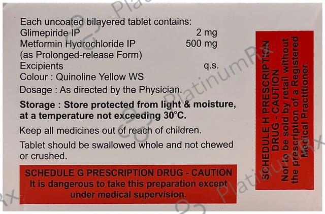 Auroglyde 2/500mg Tablet PR 10s