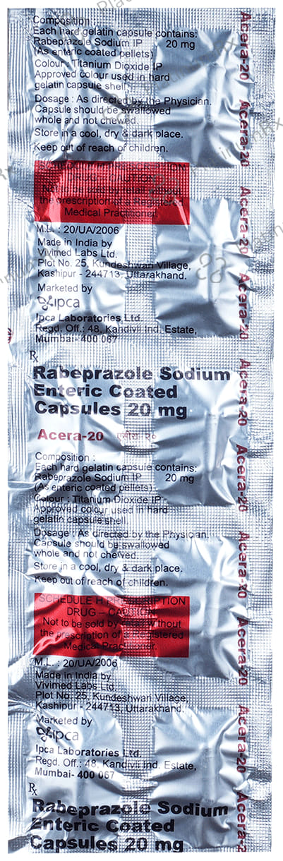 Acera 20mg Capsule 10s