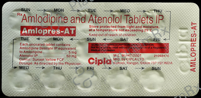 Amlopres AT 50/5mg Tablet 15s