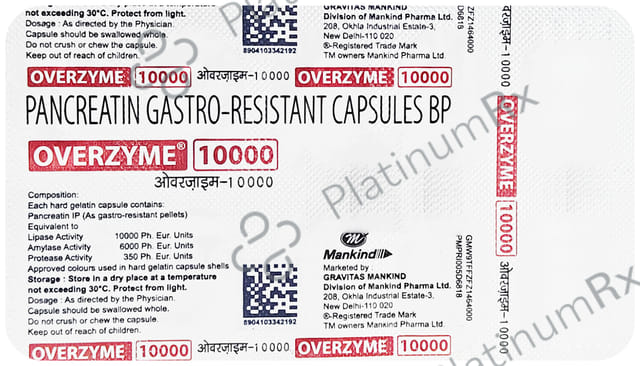 Overzyme 10000 Capsule 10s