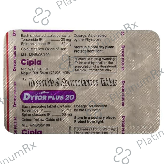 Dytor Plus 20 50/20mg Tablet 15s