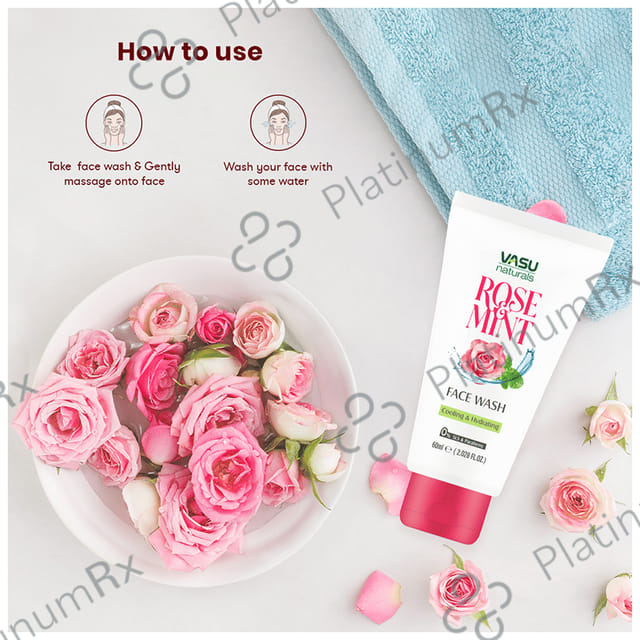 Vasu Natural Rose Mint Face Wash (60ml Each)