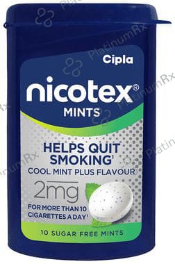 Nicotex 2mg Cool Mint Plus Flavour Gums 10s