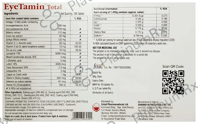 EyeTamin Total Tablet 10s