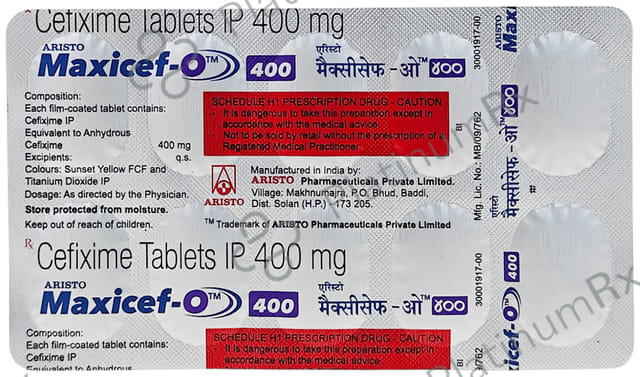 Maxicef O 400mg Tablet 10s