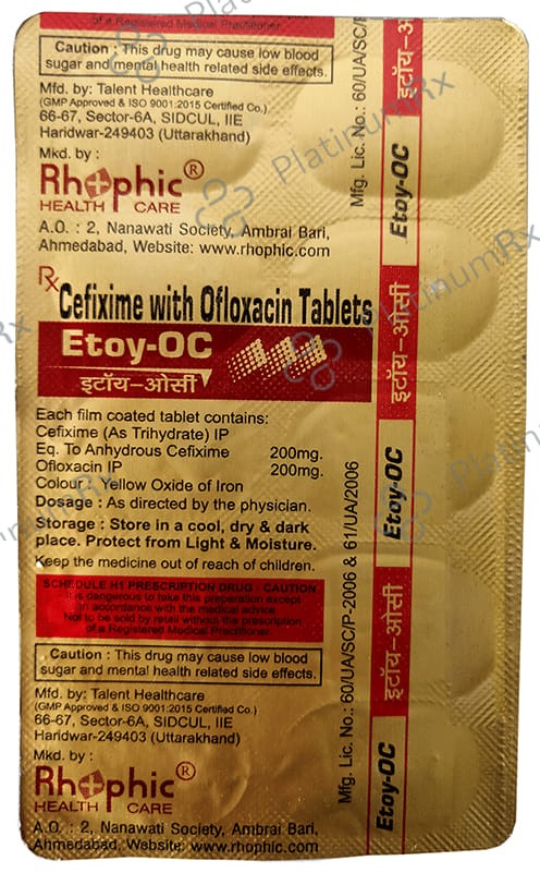 Etoy OC 200/200mg Tablet 10s