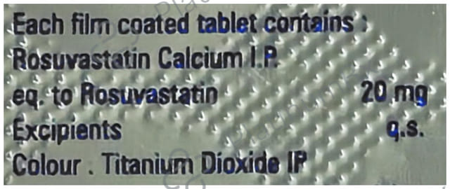 Rosuvo 20mg Tablet