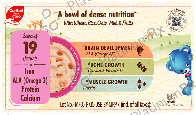Nestle 2to6 Years Ceregrow Multigrain Cereal with Milk & Fruits Extra Saver Pack (50gm Each)