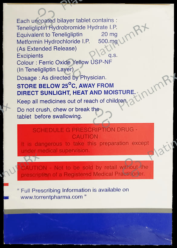 Afoglip M 500/20mg Tablet ER 15s